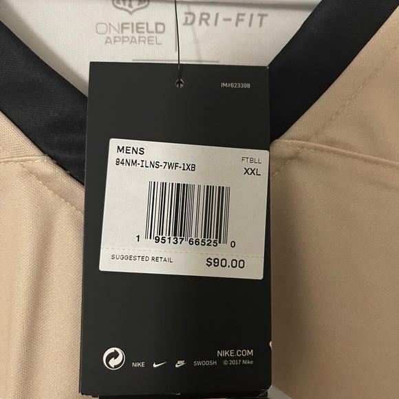 New Orleans Saints new gold jersey size 2XL. Nike jersey Michael Thomas #13 - Picture 3 of 5